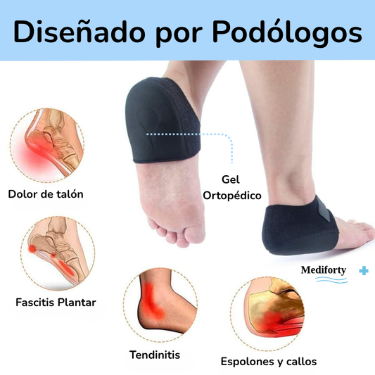 Taloneras Mediforty con Gel de Amortiguación 1 unidad + 1 gratis