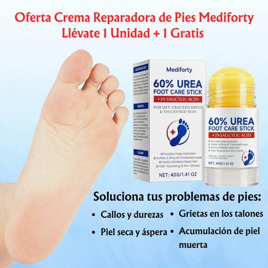 Crema Reparadora de Pies Mediforty 1 Unidad + 1 Gratis